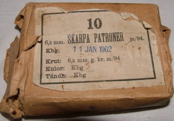 Patronen, - Schachteln und Laderahmen 6,5x55